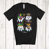 MacnyStore - Personalized Teeth Collection; Joyful Mardi Gras Parades; Custom Name Dentist Dental Squad T-Shirt