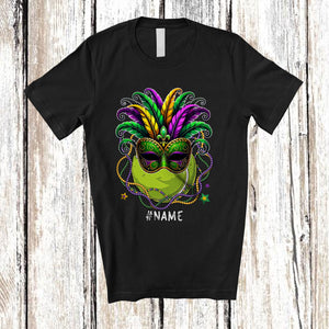 MacnyStore - Personalized Tennis Wearing Mask; Amazing Mardi Gras Beads; Custom Name Sport Player Team T-Shirt