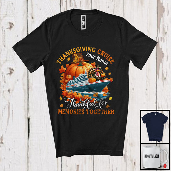 MacnyStore - Personalized Thankful For Memories Together; Lovely Thanksgiving Cruise; Custom Name Turkey T-Shirt