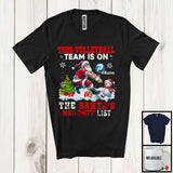 MacnyStore - Personalized This Volleyball Team Is On The Santa's Naughty List; Joyful Custom Name Sport Player T-Shirt