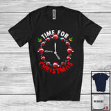 MacnyStore - Personalized Time For Christmas; Cheerful X-mas Santa Bocce Ball As Clock; Custom Name Player T-Shirt