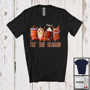 MacnyStore - Personalized Tis' The Season; Wonderful Thanksgiving Custom Name Football Player; Pumpkin Spice T-Shirt