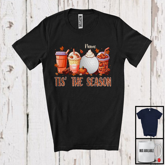 MacnyStore - Personalized Tis' The Season; Wonderful Thanksgiving Custom Name Golf Player; Pumpkin Spice T-Shirt