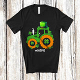 MacnyStore - Personalized Tractor Leprechaun; Amazing St. Patrick's Day Boys Custom Name Tractor Driver T-Shirt