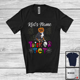 MacnyStore - Personalized Trick Or Treat, Humorous Halloween Bernese Mountain Custom Name, Pumpkin Face T-Shirt