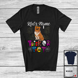 MacnyStore - Personalized Trick Or Treat, Humorous Halloween Sheltie Custom Name, Pumpkin Face T-Shirt