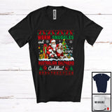 MacnyStore - Personalized Warm Snuggles Australian Shepherd Cuddles, Lovely Christmas Sweater Custom Name Santa T-Shirt