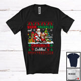 MacnyStore - Personalized Warm Snuggles Chihuahua Cuddles, Lovely Christmas Sweater Custom Name Santa T-Shirt