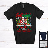 MacnyStore - Personalized Warm Snuggles Corgi Cuddles, Lovely Christmas Sweater Custom Name Santa T-Shirt