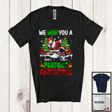 MacnyStore - Personalized We Wish You A Perfect Christmas; Lovely Custom Name Cat And Santa Dabbing T-Shirt