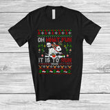 MacnyStore - Personalized What Fun It Is To Run; Wonderful Christmas Sweater Bunny; Custom Name Running Runner T-Shirt