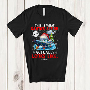 MacnyStore - Personalized What Santa's Sleigh Looks Like; Joyful Christmas Cruise; Custom Name Driver T-Shirt