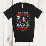 MacnyStore - Personalized What Santa's Sleigh Looks Like; Joyful Christmas Tractor; Custom Name Driver T-Shirt