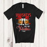 MacnyStore - Personalized Whiskeys Are My Valentine; Amazing Plaid Custom Name Couple Whiskey; Drinking Drunker T-Shirt