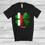 MacnyStore - Personalized Zero Lucks Given; Proud St. Patrick's Day Lucky; Custom Name Mexican Flag Shamrock T-Shirt