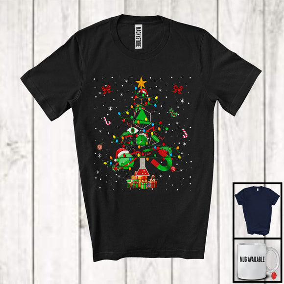 MacnyStore - Physic Christmas Tree; Amazing X-mas Lights Santa Elf Reindeer Physics Teacher; Family Group T-Shirt