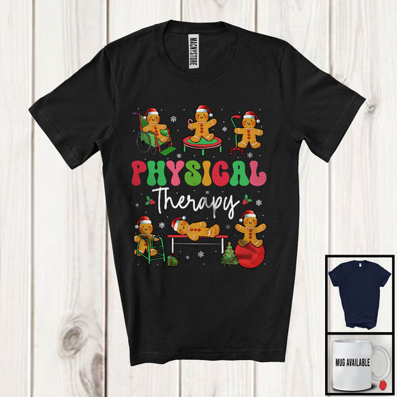 MacnyStore - Physical Therapy; Wonderful Christmas Lights Six Gingerbreads; Jobs Careers Group T-Shirt