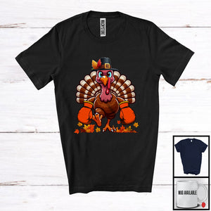 MacnyStore - Pins Bowling Balls Turkey; Humorous Thanksgiving Turkey; Sport Playing Player Team T-Shirt