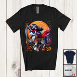 MacnyStore - Pirate Unicorn With Sword, Humorous Halloween Costume Unicorn Pirate Cosplay, Family Group T-Shirt