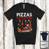 MacnyStore - Pizzas For Everyone; Amazing Christmas Santa Sleigh Pizza Lover; X-mas Tree Drinking Drunker T-Shirt