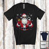MacnyStore - Police Officer Santa, Awesome Christmas Santa Sunglasses, Snowing Matching Careers Group T-Shirt