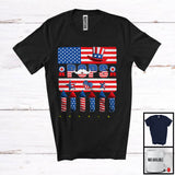 MacnyStore - Pops, Awesome 4th Of July Father's Day American Flag, Matching Family Patriotic Proud T-Shirt