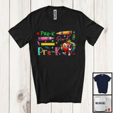 MacnyStore - Pre-K; Colorful Back To School Lovely Crayon Pencil; Matching Students Teacher Group T-Shirt