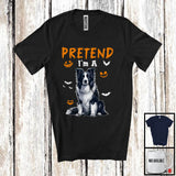 MacnyStore - Pretend I'm A Border Collie; Lovely Halloween Costume Dog Owner Lover; Family Group T-Shirt