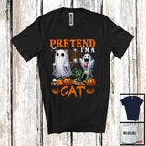 MacnyStore - Pretend I'm A Cat; Sarcastic Halloween Zombie Boo Ghost Cat Lover; Family Group T-Shirt