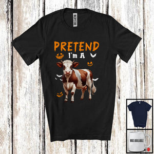 MacnyStore - Pretend I'm A Cow; Lovely Halloween Costume Farm Animal Lover; Farmer Group T-Shirt