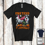 MacnyStore - Pretend I'm A Flamingo; Sarcastic Halloween Zombie Boo Ghost Flamingo Lover; Family Group T-Shirt