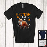 MacnyStore - Pretend I'm A Fox; Awesome Halloween Costume Fox Animal Lover; Family Group T-Shirt