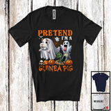 MacnyStore - Pretend I'm A Guinea Pig; Sarcastic Halloween Zombie Boo Ghost Guinea Pig Lover; Family Group T-Shirt