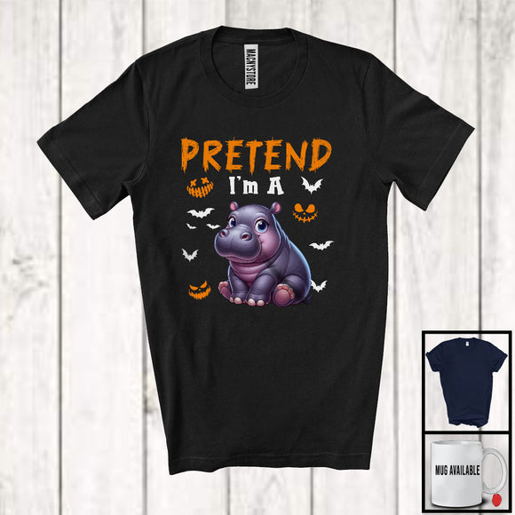 MacnyStore - Pretend I'm A Hippo; Awesome Halloween Costume Hippo Animal Lover; Family Group T-Shirt