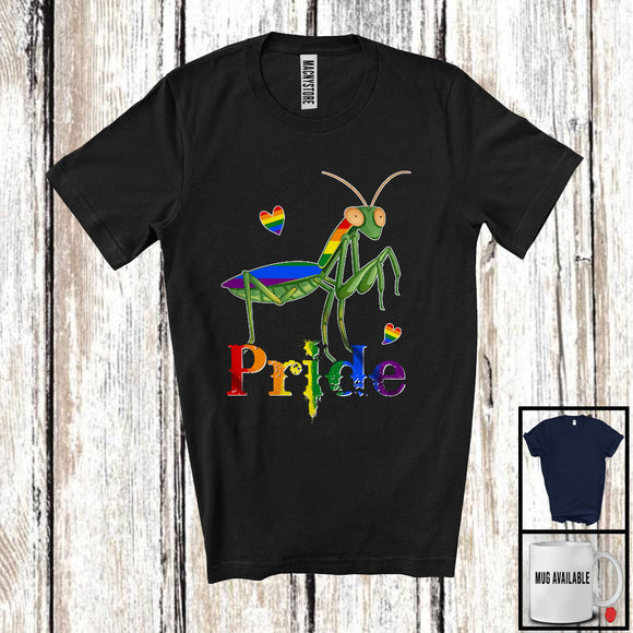 MacnyStore - Pride, Colorful LGBTQ Pride Lovely Mantis LGBT Gay Rainbow Flag, Matching Mantis Lover T-Shirt