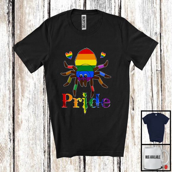 MacnyStore - Pride, Colorful LGBTQ Pride Lovely Spider LGBT Gay Rainbow Flag, Matching Spider Lover T-Shirt