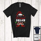 MacnyStore - Principal Squad; Cheerful Christmas Leopard Santa Costume Snowing; Women Jobs Group T-Shirt