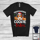 MacnyStore - Professional Cookie Tester; Wonderful Christmas Santa Shetland Sheepdog; Cookie Baker Baking Lover T-Shirt