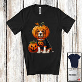 MacnyStore - Pumpkin Beagle; Adorable Halloween Costume Pumpkin; Dog Owner Family T-Shirt