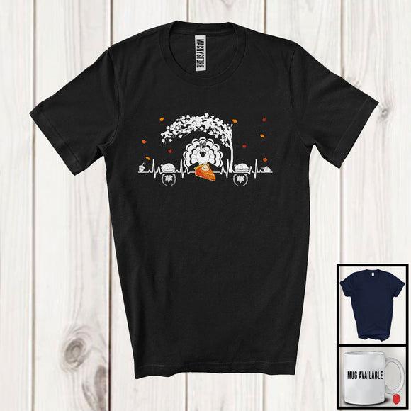 MacnyStore - Pumpkin Pie Heartbeat; Awesome Thanksgiving Fall Tree Turkey Lover; Simple Nurse Group T-Shirt