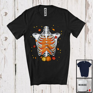 MacnyStore - Pumpkin Pie Rib Cage; Awesome Thanksgiving Skeleton X-Ray Pumpkin Pie; Fall Pumpkins T-Shirt