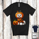 MacnyStore - Pumpkin Poodle; Adorable Halloween Costume Pumpkin; Dog Owner Family T-Shirt