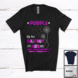 MacnyStore - Purple Up For Military Kids, Lovely Military Child Month Dandelion, Proud Memories Family T-Shirt