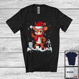 MacnyStore - Reindeer Dentist; Adorable Christmas Reindeer Snowing Around; Dentist Proud Jobs Careers Group T-Shirt