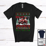 MacnyStore - Rollin' With My Gnomies; Fantastic Christmas Sweater Santa Gnome Driving Pickup; Family Group T-Shirt