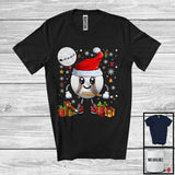 MacnyStore - Santa Baseball Snow Around, Lovely Christmas Santa Sports Playing Player, X-mas Team T-Shirt