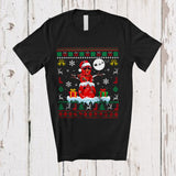 MacnyStore - Santa Bowling Snowman Cosplay; Fantastic Christmas Bowling Player; Sweater Sport Team T-Shirt