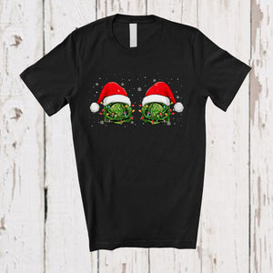 MacnyStore - Santa Cabbage Boobs; Wonderful Christmas Lights Vegan Lover; Matching Women Family Group T-Shirt