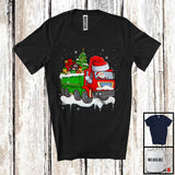 MacnyStore - Santa Driving Truck With X-mas Tree, Joyful Christmas Santa Snow Matching Group T-Shirt