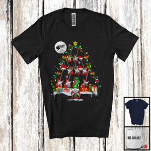 MacnyStore - Santa Elf Guitar Christmas Tree; Amazing X-mas Guitar Musical Instruments Player; Gnome T-Shirt